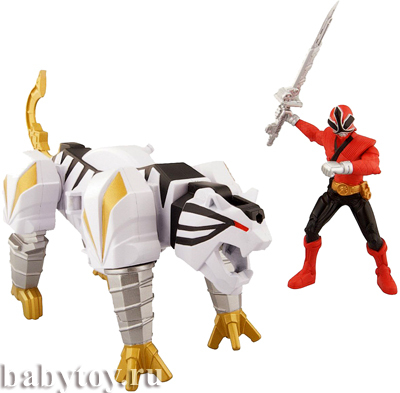 Power Rangers     - TigerZord And Mega Ranger Fire